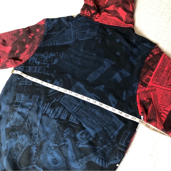 The Heritage by America 1776 Denim Distillery Hoodie Men's Medium Pull Over - Picture 14 of 16